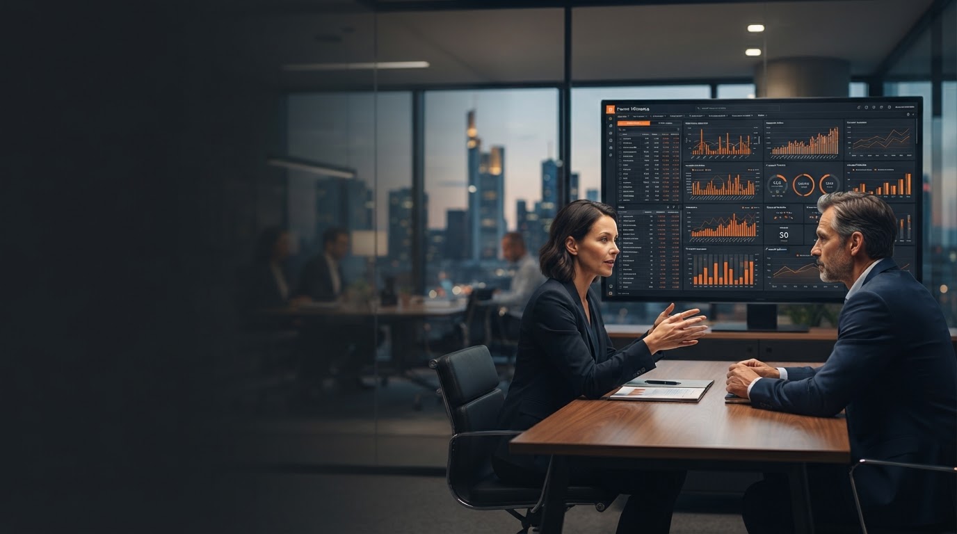 Prumo Valoranca dashboard environment used for AI-driven risk monitoring